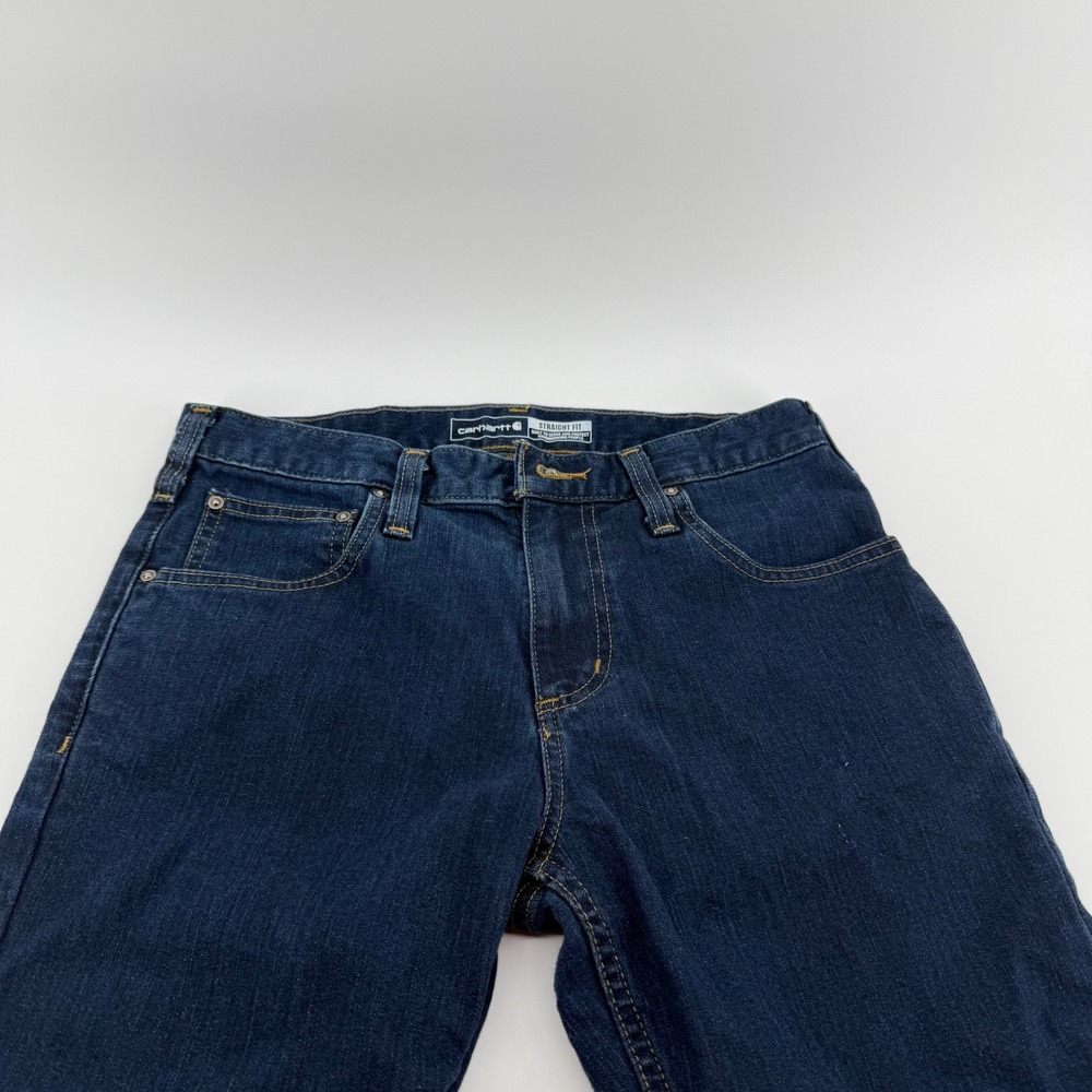 Carhartt Mens Rugged Flex Straight Fit Tapered Jeans Dark Wash BD2807-M 30x30